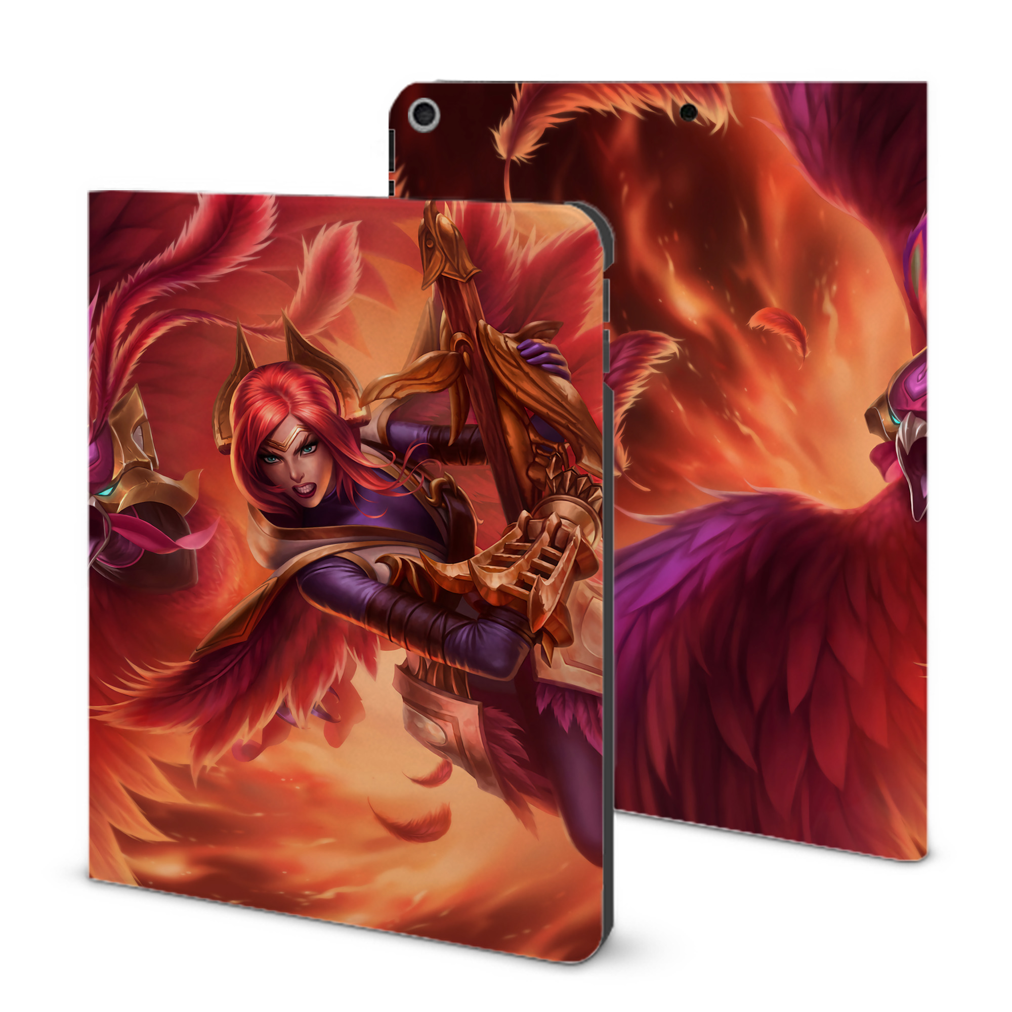 （画像用） リーグ・オブ・レジェンド League of Legends LOL IPad ケース ブック型 PUレザー TPU 耐衝撃 軽量 薄型 ペン収納なし 全面保護 IPad 各モデル対応